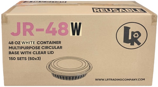 [*84422] JR-48W, White Round Containers Combo (150 SET) LR