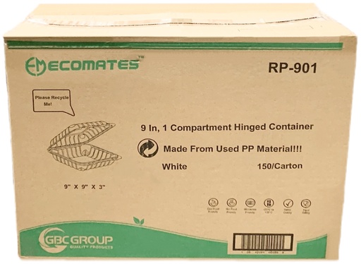 [*84316] RP-901, 9” Containers (150 PC) Ecomates