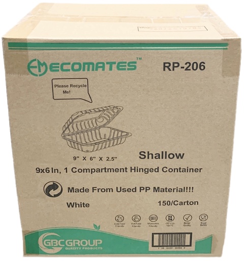 [*84310] RP-206, Shallow Containers (150 PC) Ecomates