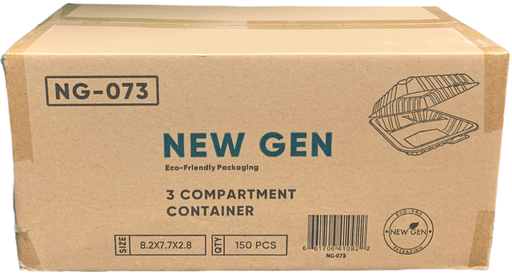 [*84306+1836] NG-073, 3 Compartment Containers (150 PC) New Gen