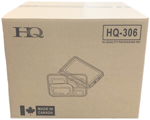 [*84134+BT306] HQ-306, 5 Comp White Bento Box  (200 SET) Hi-Quality
