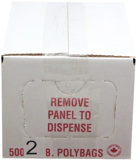 [*83221+1161#2] 2 lb Poly Bags (500 PC)