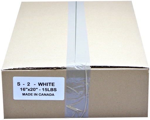 [*83207] S-2 White T-Shirt Bags 16x20 (15 lb)