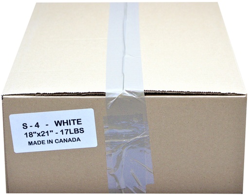 [*83203] S-4 White T-Shirt Bags 18x21 (17 lb)