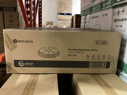 [*82040+1649@5] DL-800, 8” Dome Lids (500 PC) Dynasco