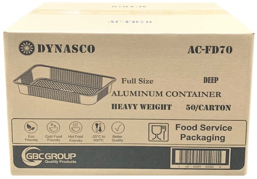 [*82025+1685@1] AC-FD90, Full Size Deep Aluminium Containers (50 pc) Dynasco