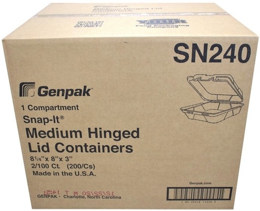 [*81035] SN240, Foam Containers (200PC) Genpak