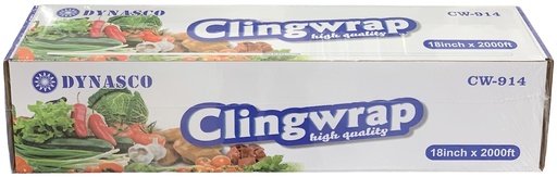 [*78012] CW-914, 18"x2000 ft Cling Wrap (1 RL) Dynasco