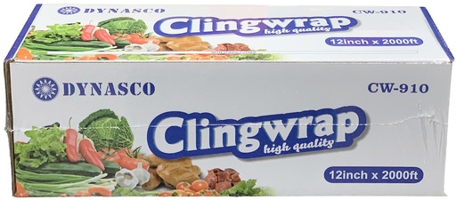 [*78011] CW-910, 12"x2000' Cling Wrap (1 RL) Dynasco