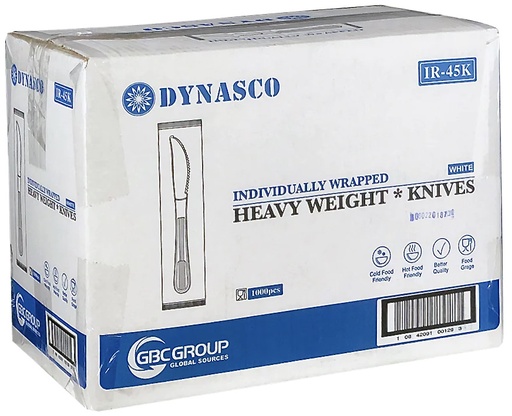 [*76223] IR-45K, Wrapped Heavy Weight Knives (1000PC) Dynasco