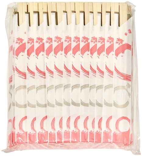 [*76104] WC-21, Wrapped Wooden Chopsticks (100 PC) Ecomates