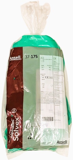 [*75202] 37-175, (L) Size 9 Green Gloves (12 PR) Ansell Alphatec Solvex