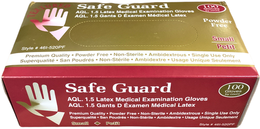 [*75102] (S) Latex Gloves (100 PC) Safe Guard