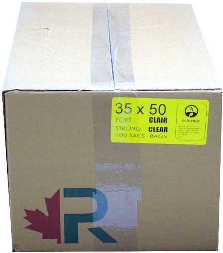 [*74024] 35x50 Ex strong Clear Garbage Bags (100 PC) R.A.