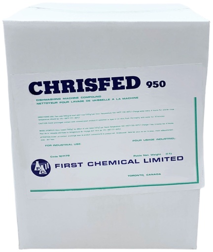 [*72004] 950, Dishwashing Machine Compound (20 kg) First Chemical