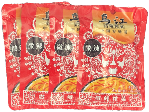 [*67317] Spicy Flavour Mustard Tuber (4x80 g) Wu Jiang