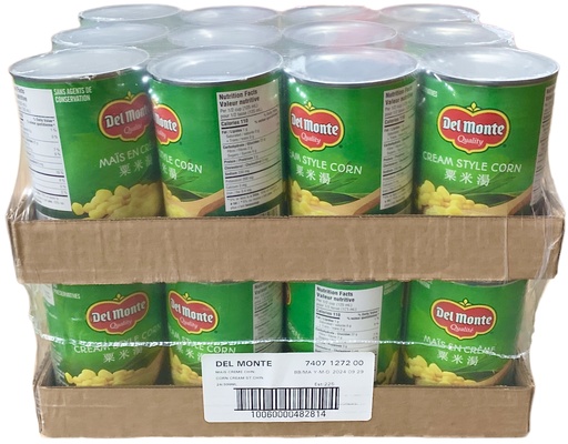 [*66408] Cream Style Corn (24x398 mL) Del Monte