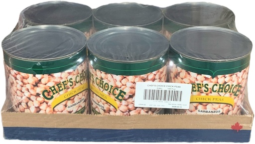 [*66407] Chick Peas (6x2.84 L) Chef's Choice