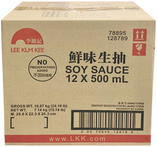 [*55517] Soy Sauce (12x500mL) LKK