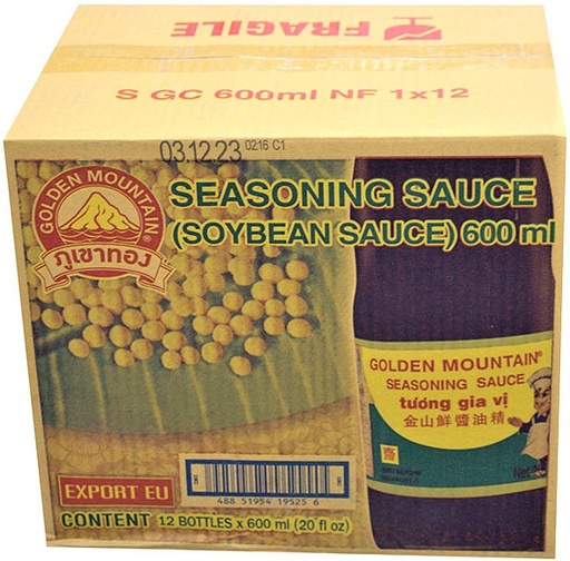 [*55516] Seasoning Sauce (12x600 mL) Golden Mountain