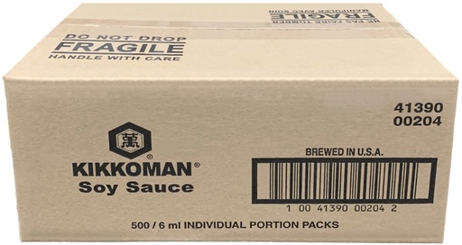 [*55514+8125] Portion Soy Sauce (500x6 mL) Kikkoman