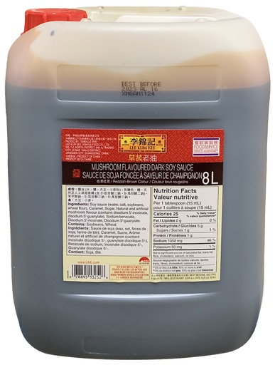 [*55509+7640#2] Mushroom Dark Soy Sauce (8 L) LKK