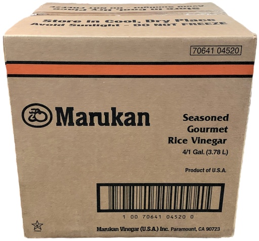 [*55412] Seasoned Gourmet Rice Vinegar (4x3.78 L) Marukan