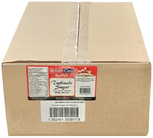 [*55127] Turbinado Sugar (12x800 g) British Class