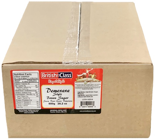 [*55110] Demerara Style Brown Sugar (12x800 g) British Class