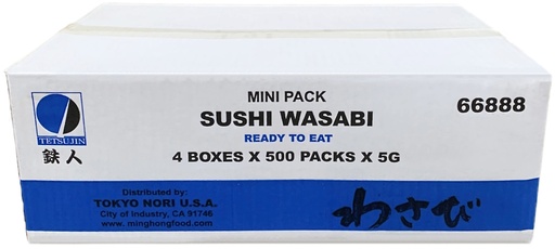 [*52006] 66888, Mini Pack Sushi Wasabi (4x500x5 g) Tetsujin