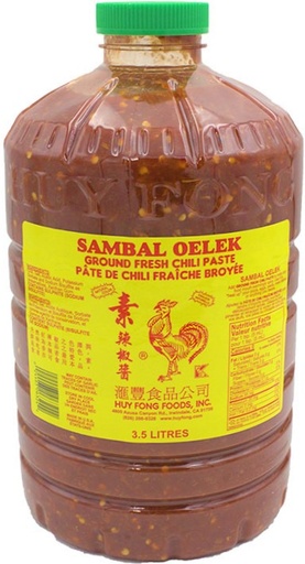 [*51211] Sambal Oelek Chilli Paste (3.5L) Huy Fong