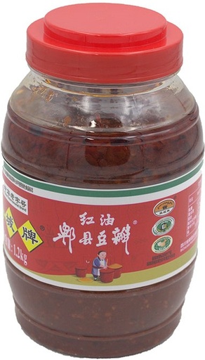 [*51103] Broad Bean Sauce with Chilli Oil (1.2 kg) Juan Cheng