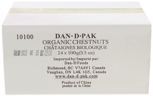 [*49006] Chestnuts Organic (24x100 g) Dan-D-Pak