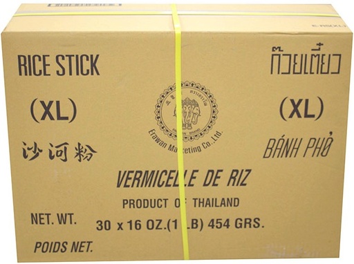 [*48201] (XL) Vermicelli Rice Stick (30x454 g) Erawan
