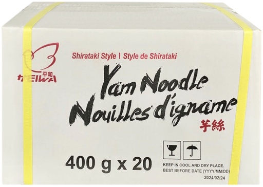 [*48106] Shirataki Yam Noodle (20x400 g) Heiwa
