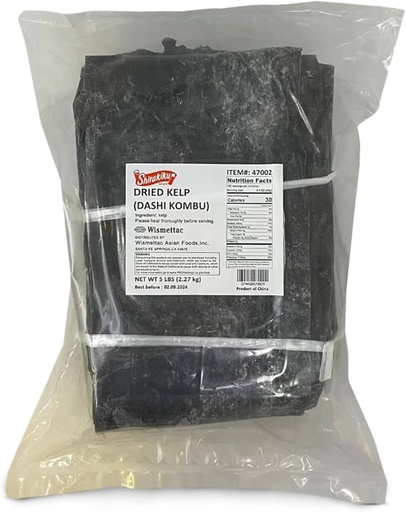 [*47001] 47002, Dried Kelp/Dashi Kombu (2.27 kg) Shirakiku