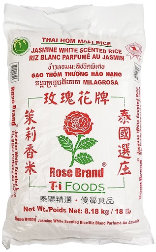 [*44305] Jasmine White Scented Rice (8.18 kg) Rose Brand