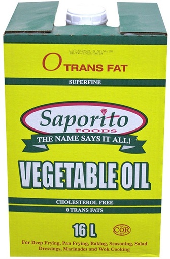 [*43103+7115] Box Vegetable Oil (16 L) Saporito