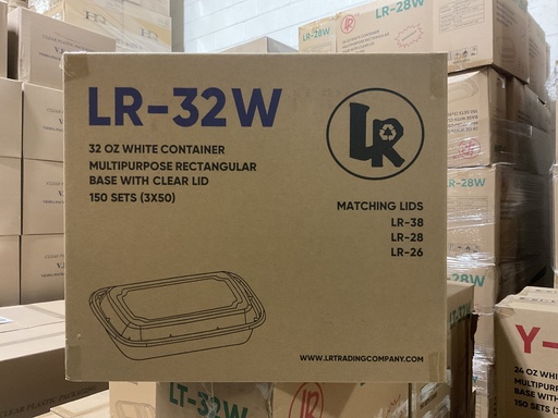 [*84403] LR-32W, White Rectangular Combo (150 SET) LR