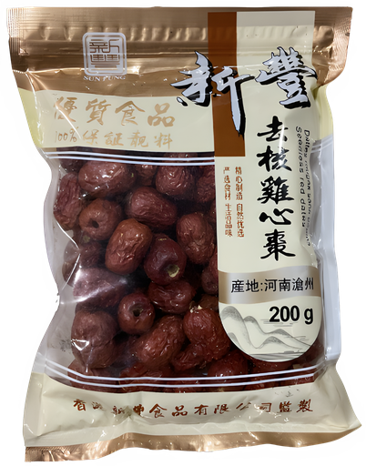 [*47052] Dried Red Date Seedless (200 g) Sun Fung