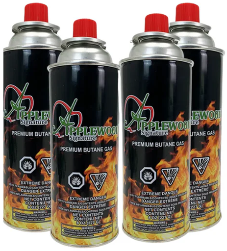 [*77016] Butane Gas Cartridge (4x227 g) Applewood
