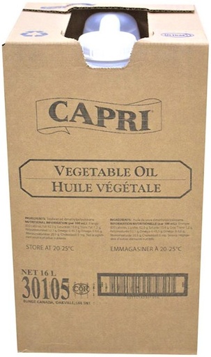 [*43101+7118] 30105, Box Vegetable Oil Jib (16 L) Capri