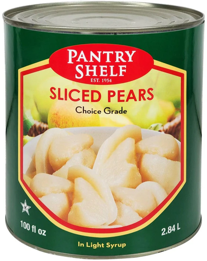 [*66321] Pear Sliced (6x2.84 L) Pantry Shelf