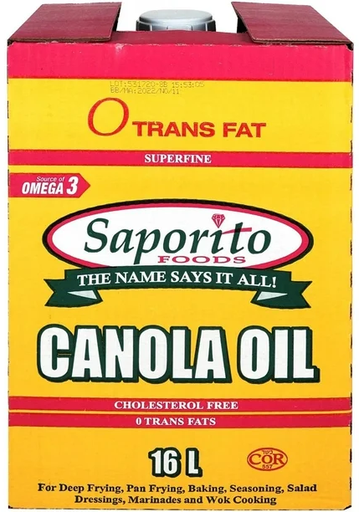 [*43208] Box Canola Oil (16 L) Saporito