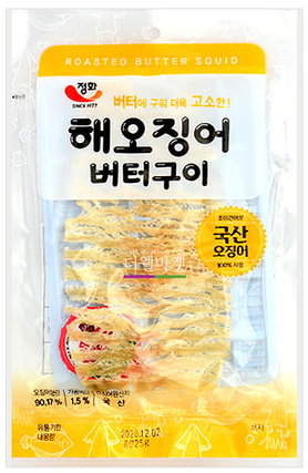 [*46009] Roasted Butter Squid (100x30 g) Jeonghwa Food