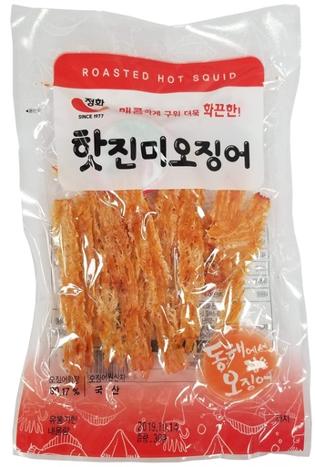 [*46010] Roasted Hot Pepper Squid (100x30 g) Jeonghwa Food
