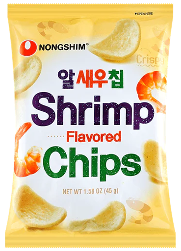[*47085] Shrimp Flavored Chips (45x20 g) Nongshim