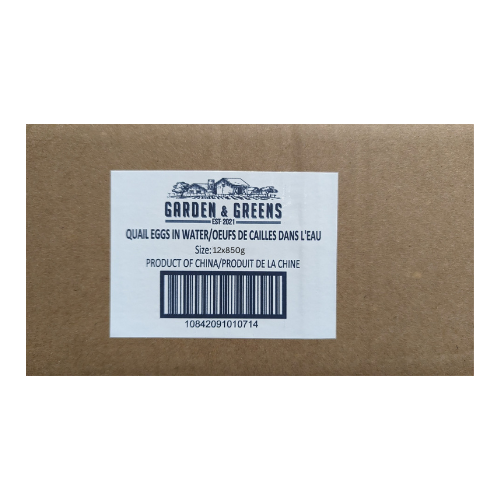 [*66209] Quail Eggs in Water (12x850 g) Garden & Greens